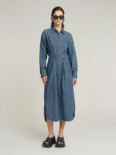 G-Star Sukienka dżinsowa w kolorze niebieskim - Sukienki - miniaturka - grafika 1