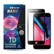 Szkła hartowane na telefon - Crong 7D Nano Flexible Glass - Szkło hybrydowe 9H na cały ekran iPhone 8 Plus / 7 Plus (Black) - miniaturka - grafika 1