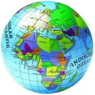 Piłki dla dzieci - John Piłka dla dzieci 23 cm globus - miniaturka - grafika 1