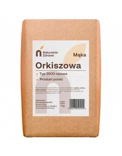 Naturalnie Zdrowe Mąka orkiszowa razowa typ 2000 1 kg - Mąka - miniaturka - grafika 1