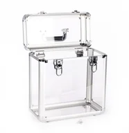 Inne akcesoria audio-wideo - Przezroczysta walizka na winyle 12 cali na 45 płyt CASE skrzynka - miniaturka - grafika 1