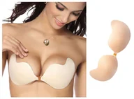 Biustonosze - Biustonosz Samonośny Beżowy Push Up - B - miniaturka - grafika 1