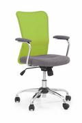 Fotele i krzesła biurowe - Andy Fotel Młodzieżowy Popielaty / Limonkowy - miniaturka - grafika 1