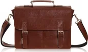 Teczki i aktówki - Solome KARMELOWA SKÓRZANA TORBA LISTONOSZKA NA RAMIĘ SOLOME LAGO 03 - miniaturka - grafika 1