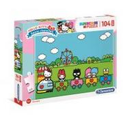 Puzzle - Clementoni Puzzle104 Maxi Super Kolor Hello Kitty - - miniaturka - grafika 1