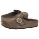 Klapki i japonki damskie - Klapki Buckley Gray Taupe 1019490 (BK203-b) Birkenstock - miniaturka - grafika 1