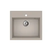 Zlewozmywaki - Zlewozmywak RETTO bez ociekacza 56 x 51 x 21,5 cm pure sand - miniaturka - grafika 1