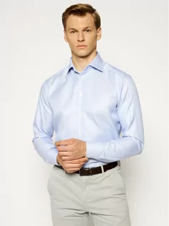 Koszule męskie - Eton Koszula 316979511 Niebieski Slim Fit - grafika 1