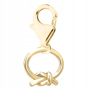 Złota Zawieszka z Pętelką Oczko Łącznik Sznurek Węzeł Pętla SREBRO 925 - Bransoletki Złota Zawieszka z Pętelką Oczko Łącznik Sznurek Węzeł Pętla SREBRO 925 - Bransoletki - miniaturka - grafika 1