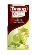 Czekolada - Torras Czekolada biała z herbatą matcha bez dodatku cukru bezglutenowa 75 g - miniaturka - grafika 1