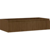 Szafki łazienkowe - Mexen Rivel szafka łazienkowa podumywalkowa 100 cm, 1 szuflada, ryflowana , orzech - 91A20-10023-1-BF86 - miniaturka - grafika 1