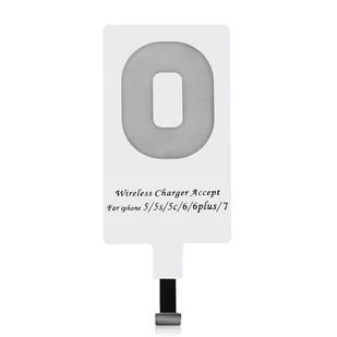 Choetech Choetech adapter do bezprzewodowego ładowania Qi Lightning wkładka indukcyjna biały (WP-IP) WP-IP - Ładowarki do telefonów - miniaturka - grafika 1