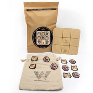 Gry planszowe - Kółko i krzyżyk gra drewniana lew vs kot - miniaturka - grafika 1