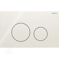 Stelaże i zestawy podtynkowe do WC - Przycisk uruchamiający Geberit Sigma40, przedni, szkło sand grey, okrągły - miniaturka - grafika 1