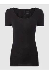 T-shirt o kroju personal fit z mieszanki bawełny i elastanu - Schiesser - Koszulki i topy damskie - miniaturka - grafika 1