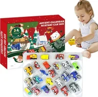 Samochody i pojazdy dla dzieci - RoGer Christmas Advent Calendar with Toy Cars 24pcs. - miniaturka - grafika 1