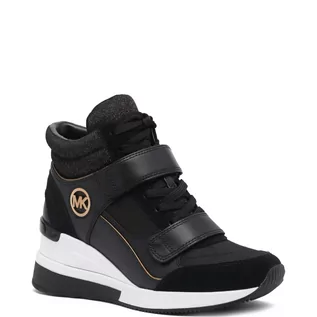 Sneakersy damskie - Michael Kors Skórzane sneakersy Gentry High Top - grafika 1