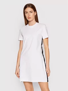 Sukienki - Calvin Klein Jeans Sukienka codzienna J20J218861 Biały Regular Fit - grafika 1