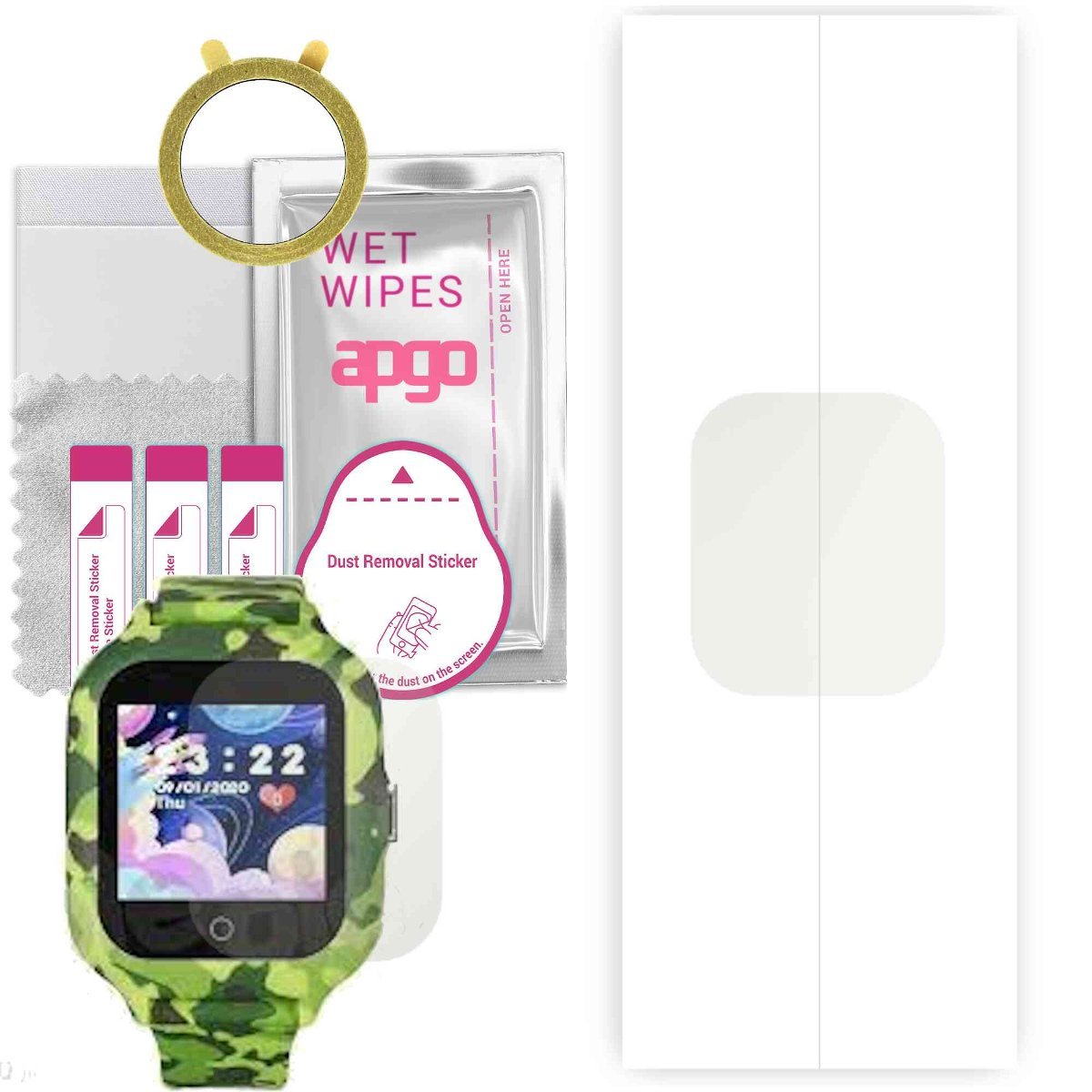 1x Folia hydrożelowa MATOWA do Garett Kids Moro 4G - apgo Smartwatch Hydrogel MATTE Protection Ochrona na ekran smartwatcha