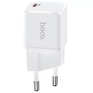 Akcesoria do smartwatchy - HOCO ładowarka sieciowa Typ C PD 20W N10 biała - miniaturka - grafika 1