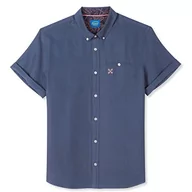 Koszule męskie - OXBOW Koszula męska, Głęboki granatowy, S - miniaturka - grafika 1