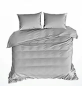 Pościel - pościel z flaneli 160x200 + 2x poszewka F 236 szara - miniaturka - grafika 1