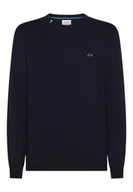 Dresy męskie - Maglia Uomo Sun68 K45101/07 NAVY - miniaturka - grafika 1