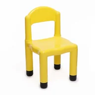 Krzesełka i taborety dla dzieci - Italveneta Didattica 20014 – krzesło dziecięce z koronką na nogi, 5 cm, z tworzywa sztucznego, kolor żółty - miniaturka - grafika 1