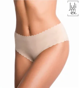 Figi damskie bezszwowe z wysokim stanem SHELLIE MAXI Julimex beżowe  XL - Komplety bielizny - miniaturka - grafika 1