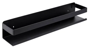Czarna nowoczesna półka łazienkowa 40 cm G4-L14 - Półki łazienkowe Czarna nowoczesna półka łazienkowa 40 cm G4-L14 - Półki łazienkowe - miniaturka - grafika 1