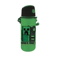 Bidony dla dzieci - Bidon aluminiowy butelka dla dzieci Minecraft Creeper KIDS Euroswan 600 ml - miniaturka - grafika 1