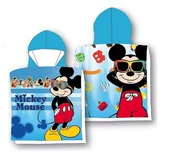 Okrycia kąpielowe dla dzieci - Ręcznik plażowy dziecięcy poncho 55x110 Myszka Mickey - miniaturka - grafika 1
