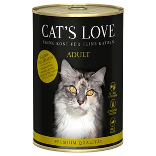 Cat's Love, 6 x 400 g - Cielęcina i indyk - Mokra karma dla kotów - miniaturka - grafika 1
