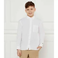Bluzki dla chłopców - Tommy Hilfiger Lniana koszula Regular Fit - miniaturka - grafika 1
