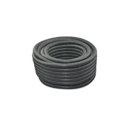 Akcesoria do kolektorów i fotowoltaiki - Rura giętka karbowana (peszel) 28/23 320N 50m, czarny, odporna na promieniowanie UV; PVC/UV 28/23 - miniaturka - grafika 1