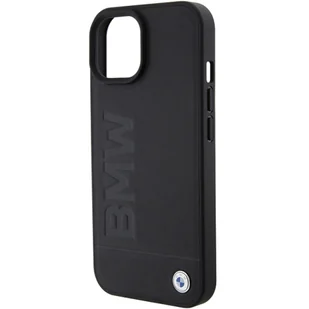 BMW BMHMP15MSLLBK iPhone 15 Plus 6.7" czarny/black MagSafe Leather Hot Stamp - Etui i futerały do telefonów - miniaturka - grafika 6