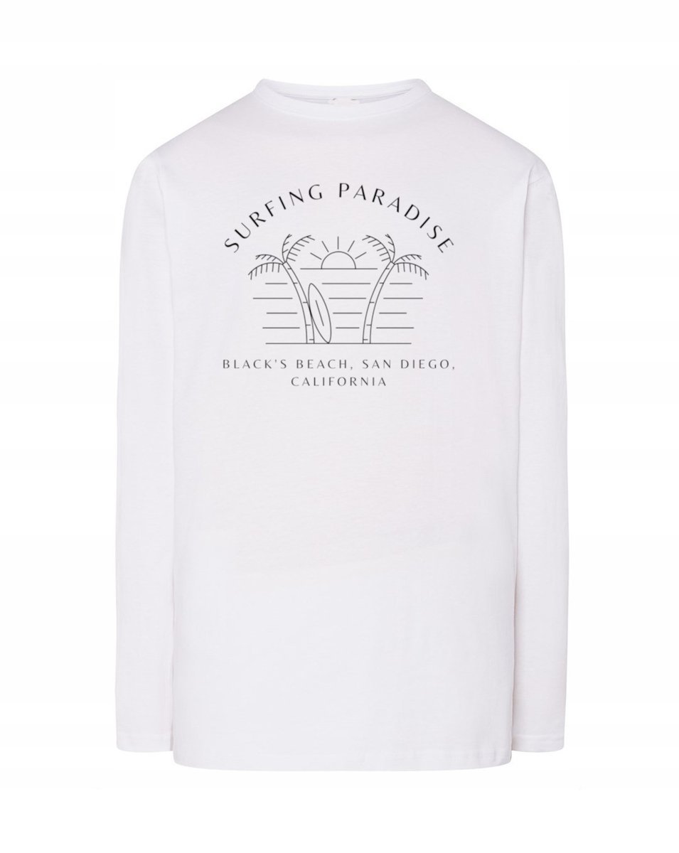 Longsleeve WAKACYJNY nadruk SURFOWANIE r.3XL