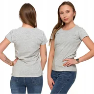 Koszulki i topy damskie - T-SHIRT KOSZULKA DAMSKA BAWEŁNIANA MODNA MORAJ 4XL GREY - miniaturka - grafika 1