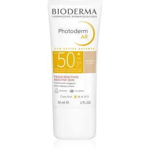 Bioderma Photoderm AR tonujący krem ochronny do bardzo wrażliwej skóry ze skłonnością do zaczerwienień SPF 50+ odcień Natural 30 ml - Kremy do twarzy z filtrem - miniaturka - grafika 1