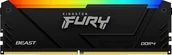 Pamięci RAM - Pamięć Kingston Fury Beast RGB, DDR4, 8 GB, 3200MHz, CL16 KF432C16BB2A/8 - miniaturka - grafika 1