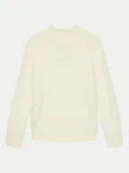 Swetry dla chłopców - United Colors Of Benetton Golf 19BAC200I Écru Regular Fit - miniaturka - grafika 1