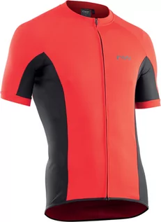 Koszulki rowerowe - Northwave Force Full Zip Short Sleeve Jersey Men, czerwony M 2022 Koszulki kolarskie - grafika 1