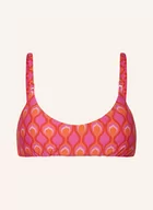 Stroje kąpielowe - Seafolly Góra Od Bikini Bralette Birds Of Paradise pink - miniaturka - grafika 1