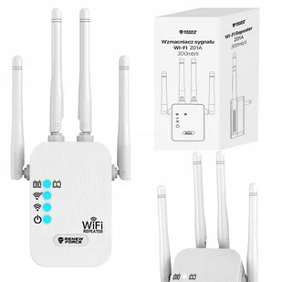 Wzmacniacz sygnału Wi-Fi repeater 300Mb/s 2.4G duży zasięg 4 anteny MOCNY Z01A - Wzmacniacze sygnału wifi - miniaturka - grafika 1
