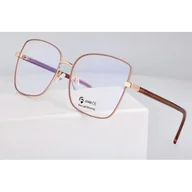 Okulary korekcyjne, oprawki, szkła - Okulary kocie do komputera damskie z filtrem BLUE Light zerówki 2578-3 - miniaturka - grafika 1