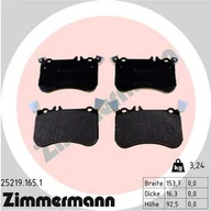 Klocki hamulcowe - Klocki hamulcowe - komplet ZIMMERMANN 25219.165.1 - miniaturka - grafika 1