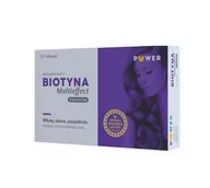 Włosy, skóra, paznokcie - PUWER PUWER Biotyna Multieffect - 30 tabl. - miniaturka - grafika 1