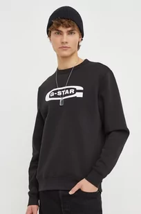 G-Star Raw bluza męska kolor czarny z nadrukiem - Bluzy męskie - miniaturka - grafika 1