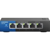 Switche - Linksys Switch LGS105-EU-RTL (5x 10/100/1000Mbps) LGS105-EU-RTL - miniaturka - grafika 1