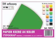 Papier do drukarek - Papier kolorowy ksero Typograf A4 80 g ciemnozielony - miniaturka - grafika 1